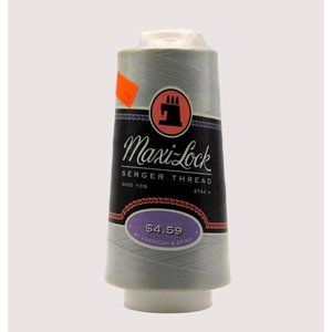 Maxi-Lock Cone Serger Thread Light Grey 3000 Yards American and Efrid